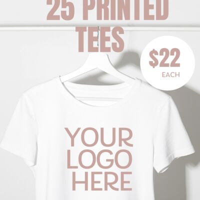 25 Screen Printed Tee Deal ( 1 SIDE ) Thumbnail