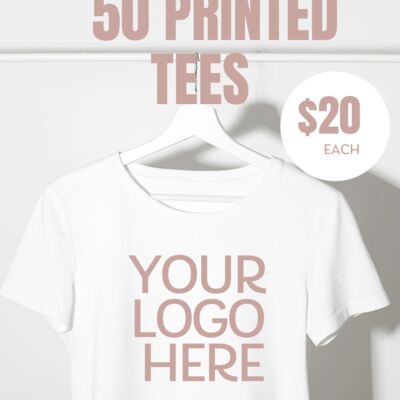 50 Screen Printed Tees Deal ( 1 SIDE ) Thumbnail