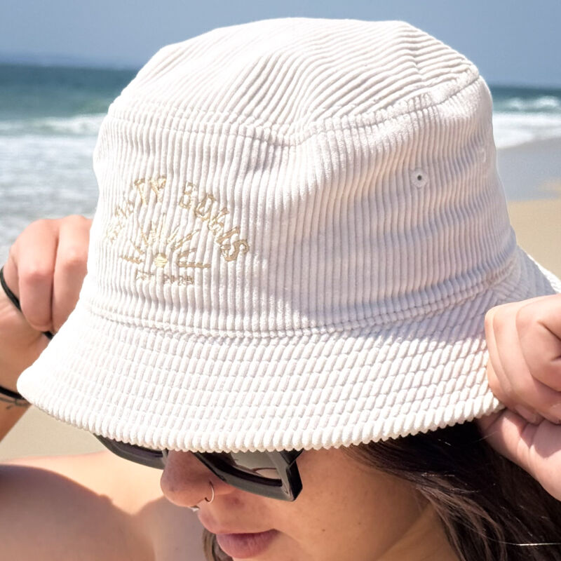 SALTY CORD BUCKET HAT - BONE Thumbnail