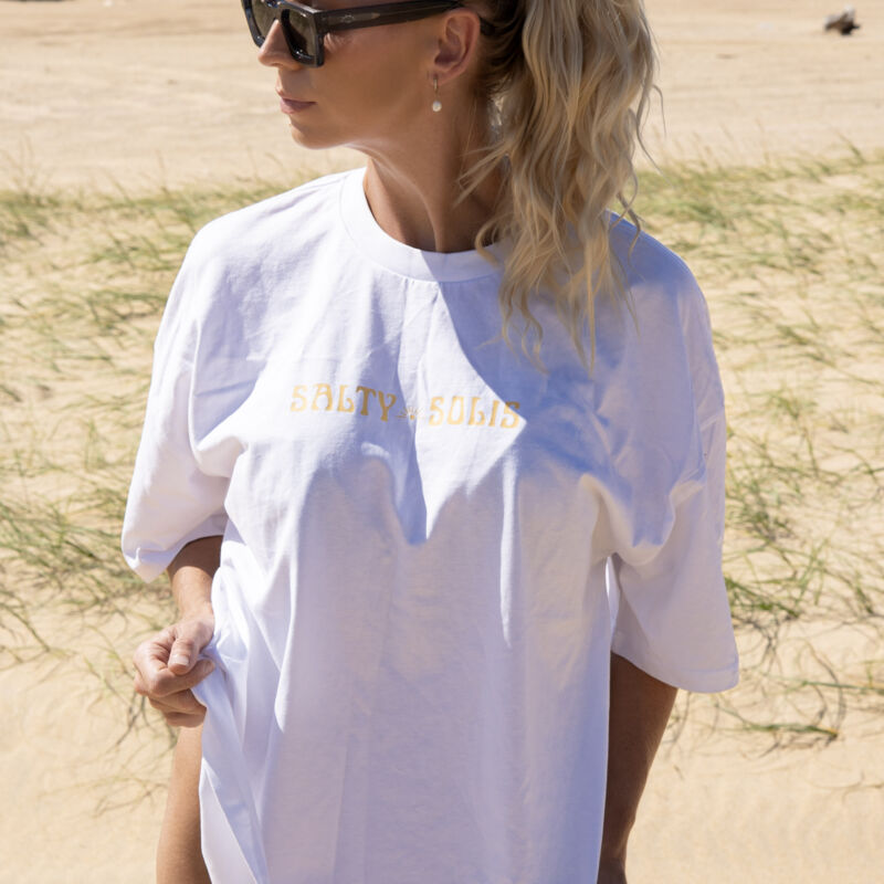 SALTY OVERSIZED TEE - WHITE Thumbnail