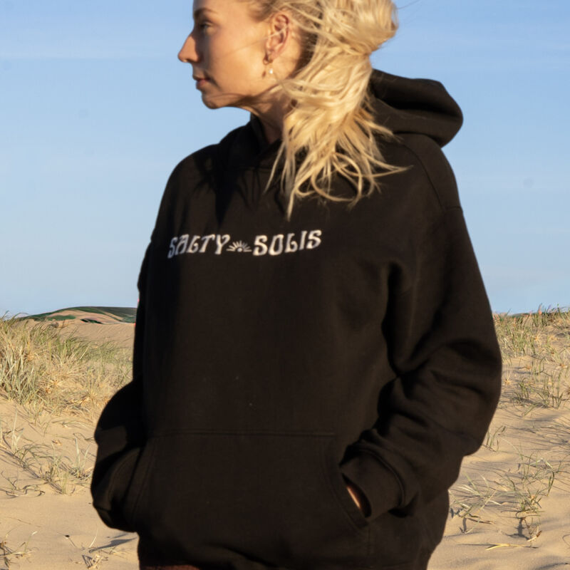SALTY HOODIE - BLACK  Thumbnail